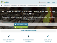 Tablet Screenshot of goninis.com